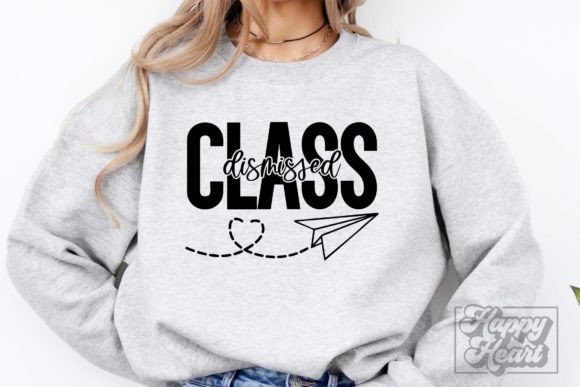 Class Dismissed SVG PNG: End of School Graphics for Crafts