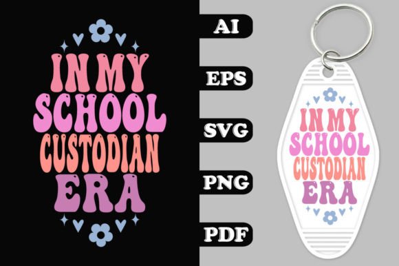 Groovy School Custodian Graphics for Crafts