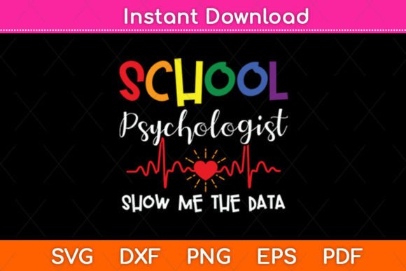 School Psychologist Data SVG for Crafts and Graphics