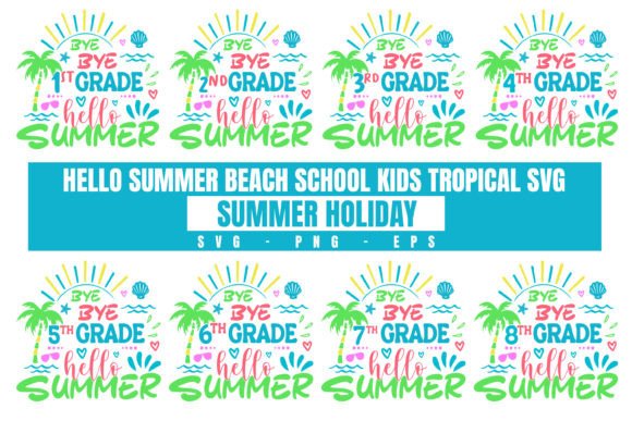 Summer Beach Graphics for Crafts