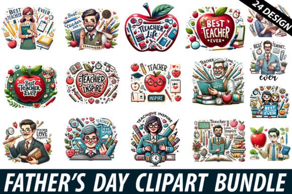 Teacher Clipart Bundle: Graphics for Crafts