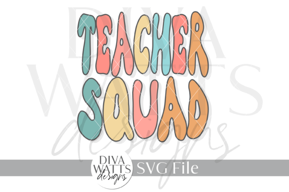Teacher Squad SVG: Bold Graphics for Crafts